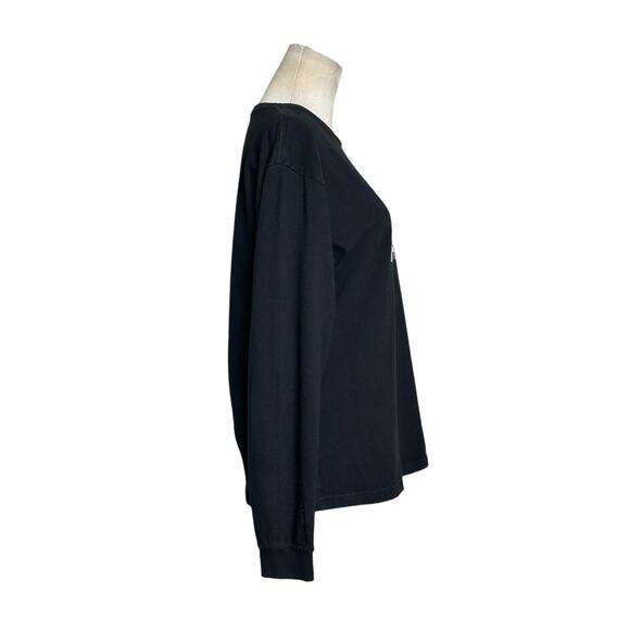 Publish black pink flower print long sleeves sweatshirt size Small - Picture 7 of 12